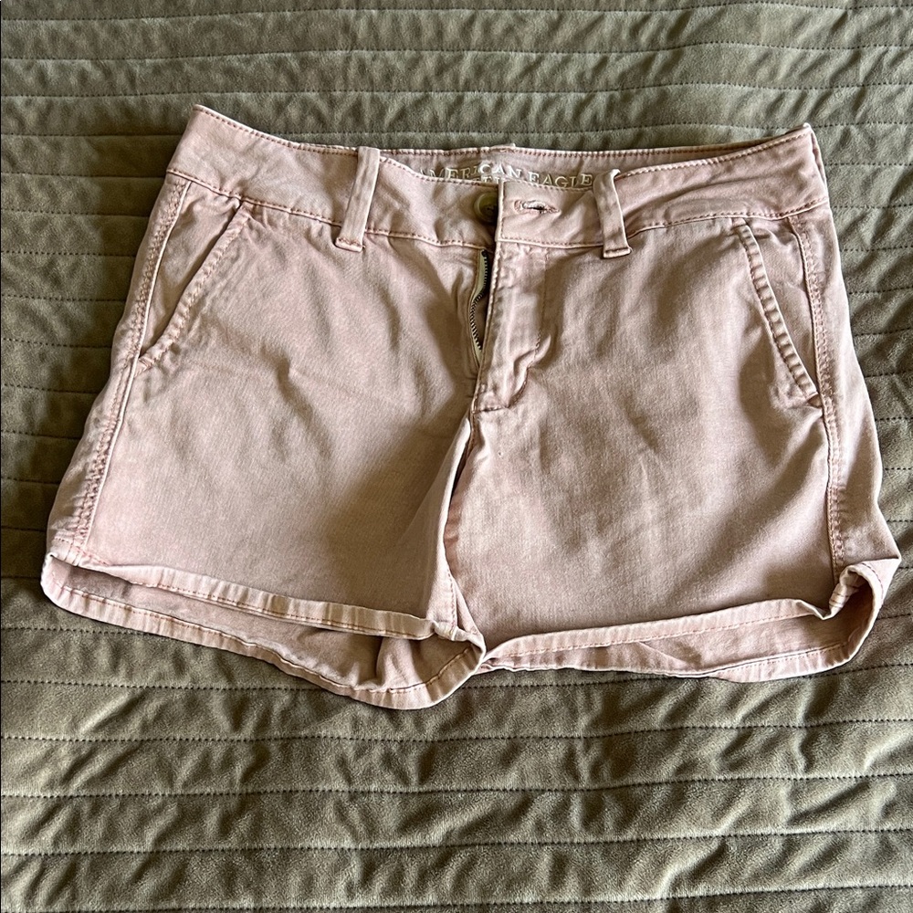 American Eagle Outfitters Women's Light Pink Jean Shorts
